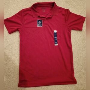 IZOD Boys L 14-16 Red Short Sleeve Collar Golf Polo Shirt New Never Worn